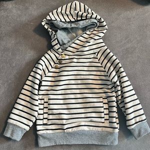 Double Hood Stripe Sweatshirt 4T